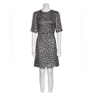 NWT Dolce & Gabbana Silver Leopard Mini Dress US6/IT42